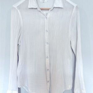 rag & bone gauze white button down